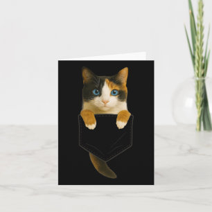 Cute Calico Cat Cket Funny Cat Mom Cat Dad Cat Lov Card