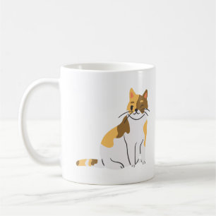Cute Calico Cat Coffee Mug –Adorable Cat Lover Mug