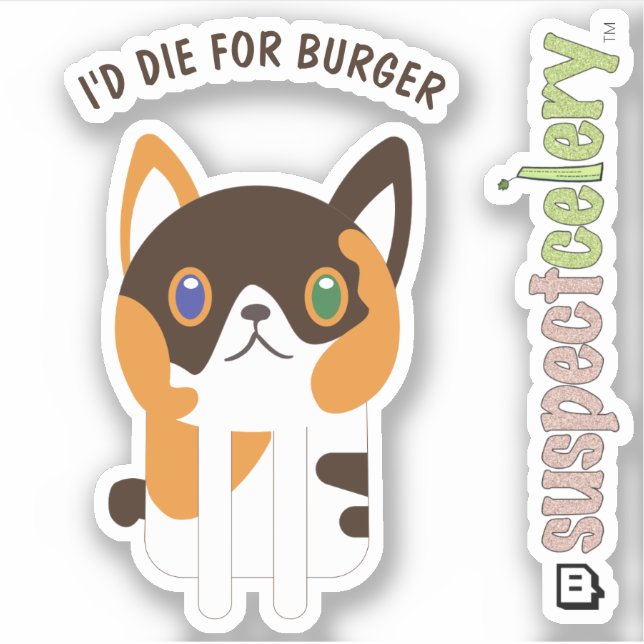 Cute Calico Cat / Kitten Line Art (Front)