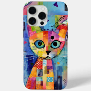 Cute Calico Cat Personalised Case-Mate iPhone 15 Pro Max Case
