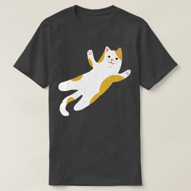 Cute Calico Cat T-Shirt (Design Front)
