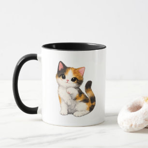 Cute Calico Kitten Mug