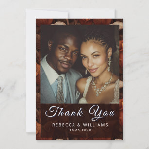 Cute Calla Lilies Flower Tropical Wedding Thank You Card