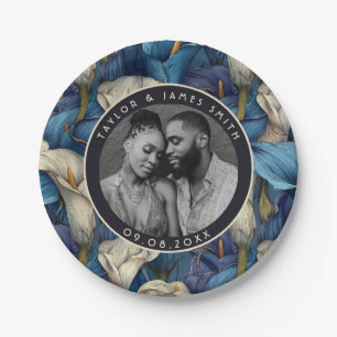 Cute Calle Lilies Plates For Bachelorette Party