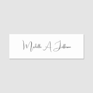 Cute Calligraphy Creative Trendy Custom Name Name Tag
