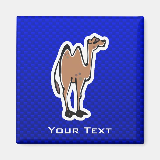 Cute Camel; Blue Magnet (Front)