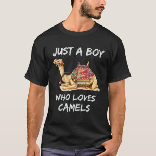 Cute  camel graphic just a boy who loves camels T-Shirt