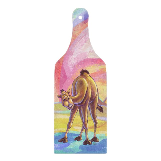 Cute Camel Kitchen Cutting Board (Front)