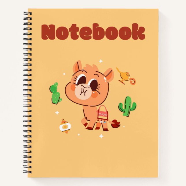 Cute Camel ✨🥨🐪 Notebook (Front)