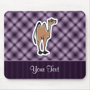 Cute Camel; Purple Mouse Pad
