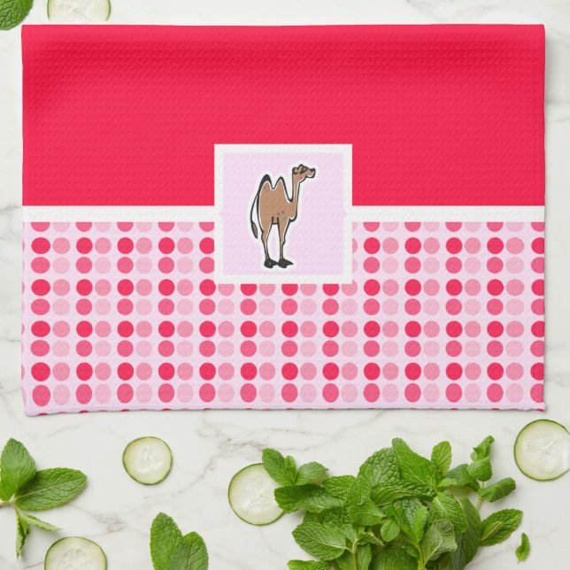 Cute Camel Tea Towel (Folded)