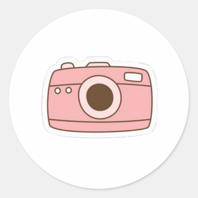 Cute Camera Kawaii Sticker (Front)