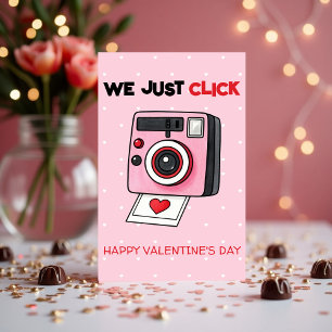 Cute Camera Pun Love Valentine for Kids and Couple Holiday Card