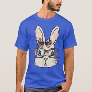 Cute Camo Bunny Easter Egg Camo Glasses Easter Day T-Shirt