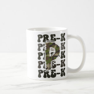 Cute Camo Pre K Back To School Funny Teacher Kid P Coffee Mug