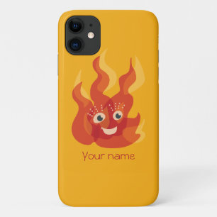 Cute camp fire flame cartoon iPhone 11 case