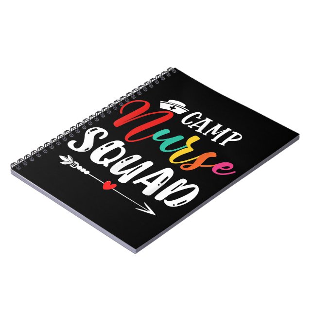 Cute Camp Nurse Squad Funny Nurses Matching Notebook (Left Side)