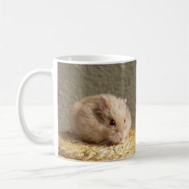 Cute Campbells Dwarf Russian Hamster Coffee Mug (Left)