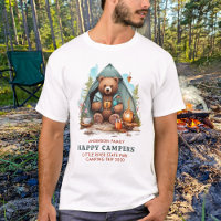 Cute Camping Bear Personalised Happy Camper Trip