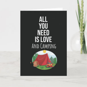 Cute Camping Cards Unique Novelty Cool