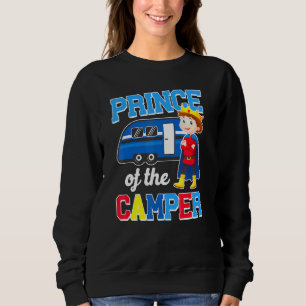 Cute Camping Prince Of The Camper Motorhome Family Sweatshirt