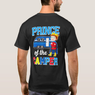 Cute Camping Prince Of The Camper Motorhome Family T-Shirt