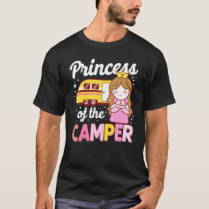 Cute Camping Princess Camper Motorhome Family Camp T-Shirt