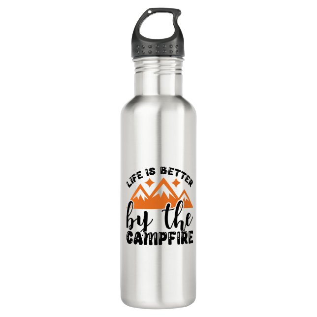 Cute Camping Water bottle (Front)