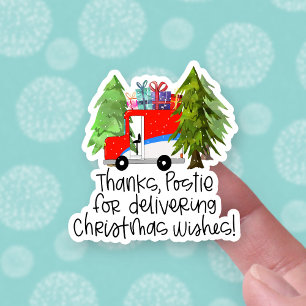 Cute Canada Postal Worker Thanks Christmas Truck