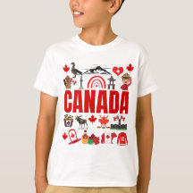 Cute Canada Symbols Collage