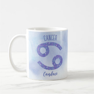 Cute Cancer Astrology Sign Personalised Coffee Mug