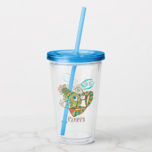 Cute Cancer Crab Acrylic Tumbler