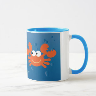 Cute Cancer Crabs Zodiac Sign Custom Mug