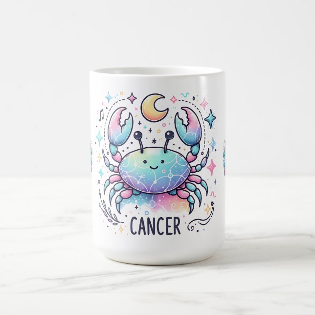 Cute Cancer Zodiac Crab Astrology Sign Coffee Mug (Center)