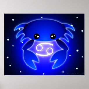 Cute Cancer Zodiac Poster