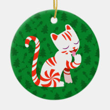 Cute Candy Cane Cat