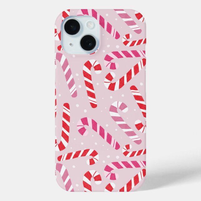 Cute Candy Cane Phone Case (Back)