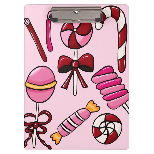 Cute  Candy   Clipboard (Front)