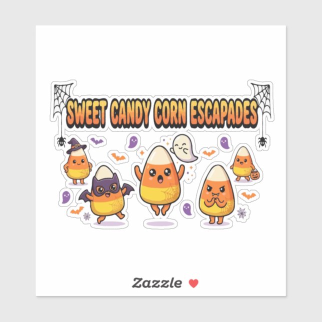  Cute Candy Corn Halloween Party (Sheet)