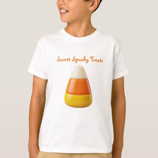 Cute Candy Corn Halloween | Sweet Spooky Art T-Shirt