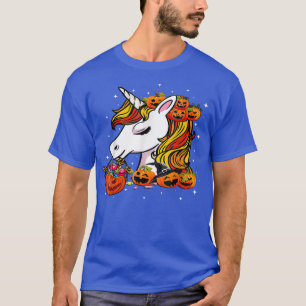 Cute Candy Corn Unicorn Halloween Top 463