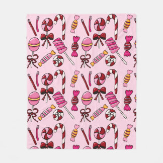 Cute  Candy   Fleece Blanket