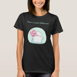 Cute Candy Ghost Have a sweet Halloween Tshirt