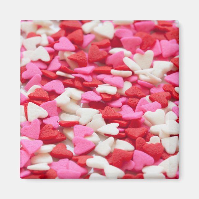 Cute Candy Heart Pattern Magnet (Front)