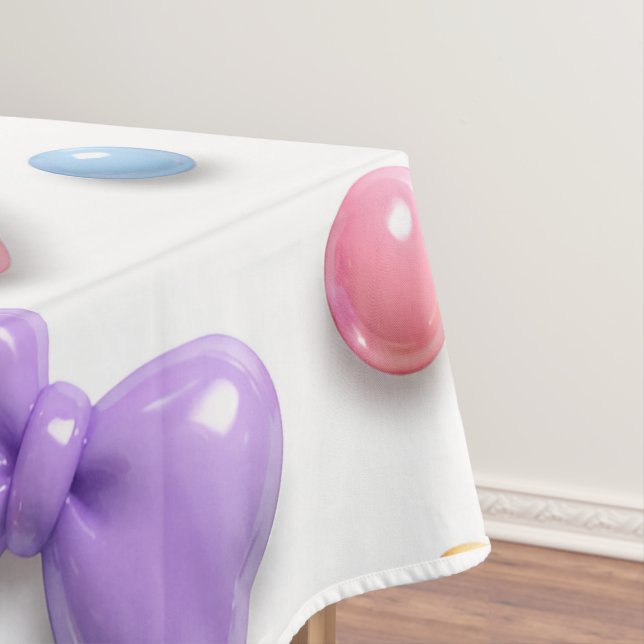 Cute Candy Pastel Icons Pattern Tablecloth (In Situ)