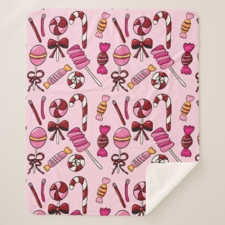 Cute  Candy   Sherpa Blanket