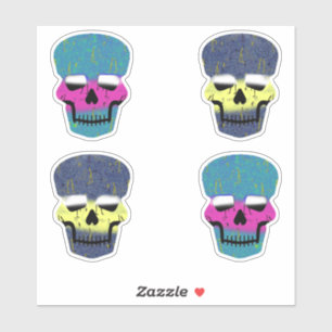 Cute Candy Skull Skeleton Sticker