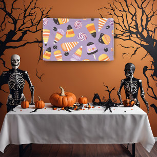 Cute Candycorn Pattern Banner