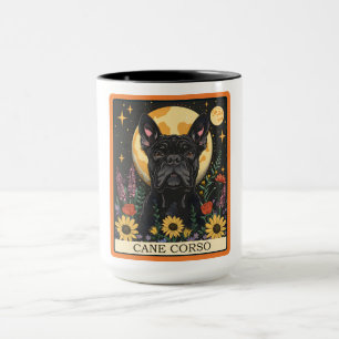 Cute Cane Corso Dog Tarot Card Mug