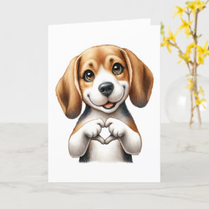 Cute Canine Love Card